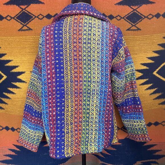 Vintage Spirit Of The Andes Wool Blend Zip Up Sweater Coat. M/L. Pockets! - Picture 6 of 16